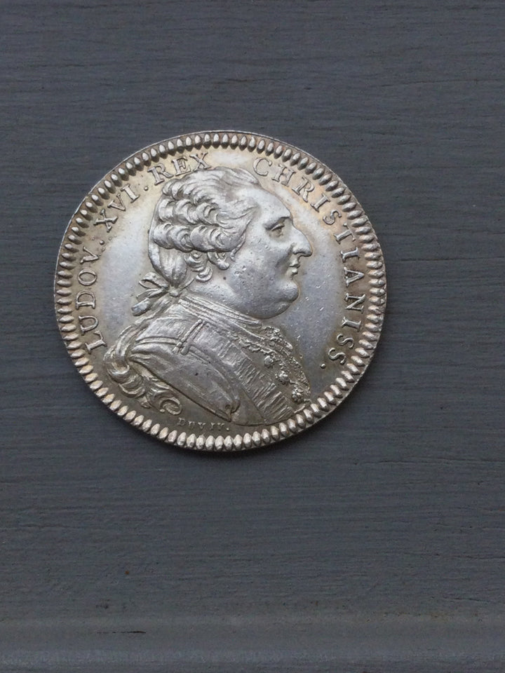 Jeton argent , BOURGOGNE, LOUIS XVI, comitia burgundiae 1785