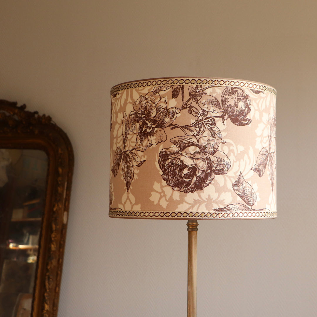 PINK SHABBY CHIC laminated fabric lampshade, ref R4