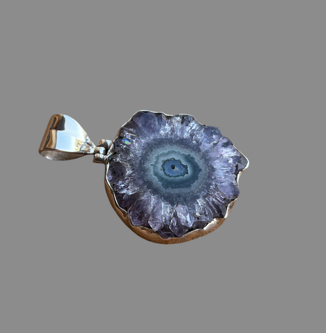 Collier MALA et Pendentif en améthyste