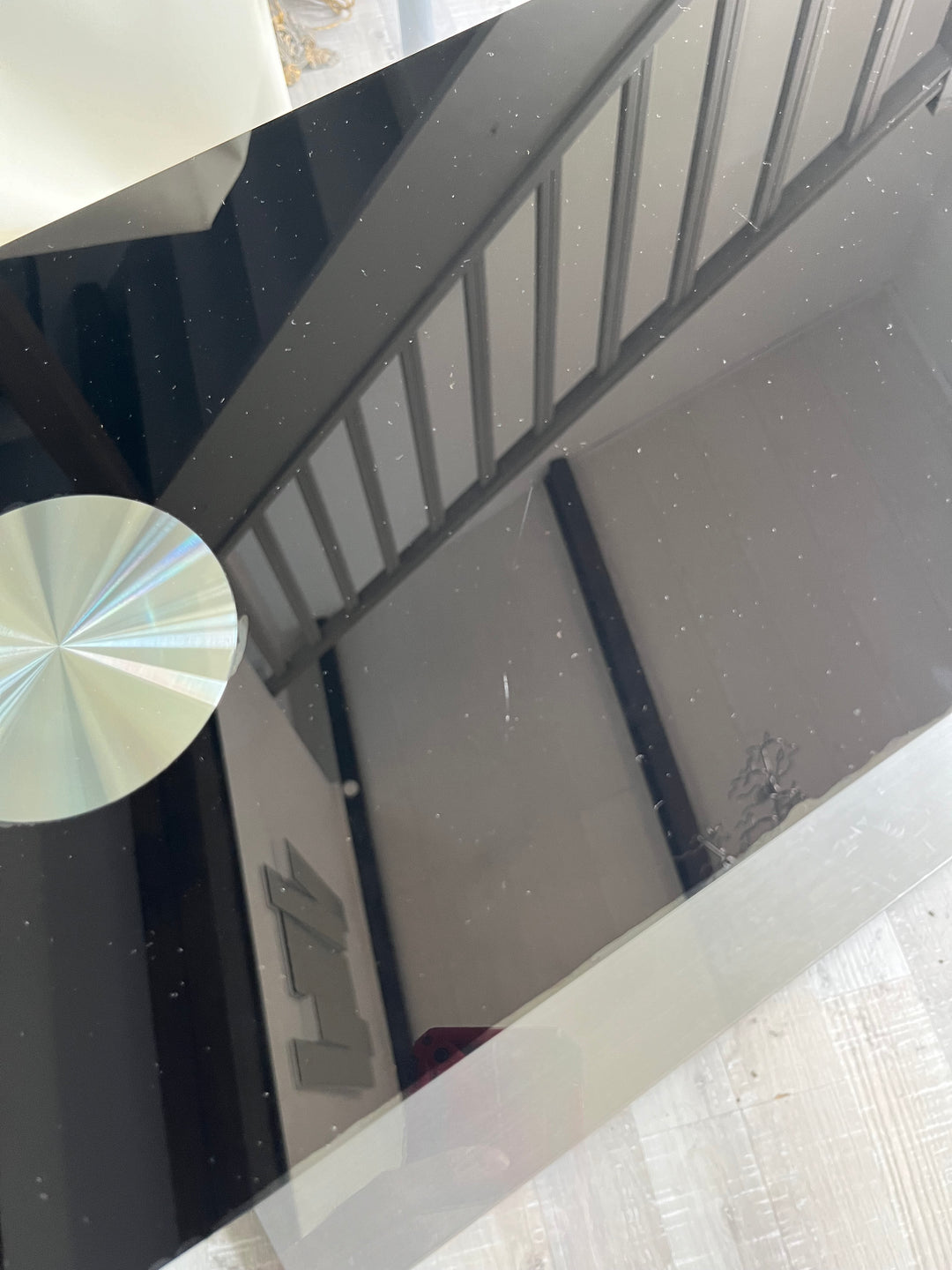 table salle à manger en verre et inox