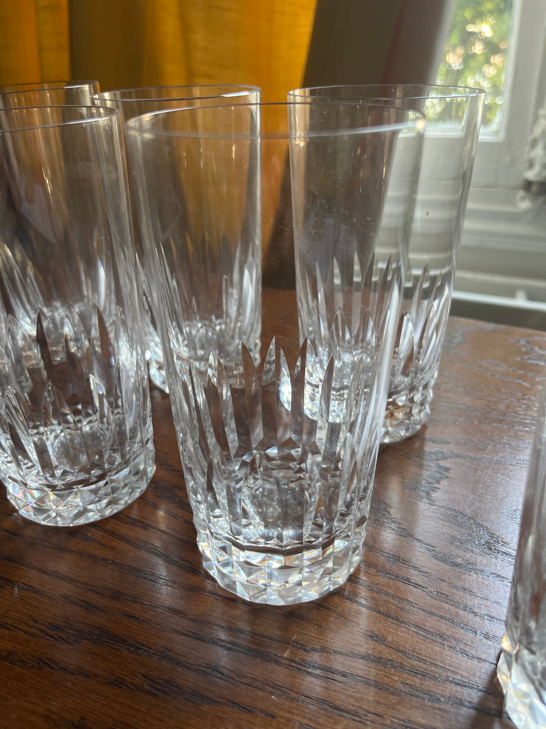 8 verres à orangeade ou bière baccarat Piccadilly art déco
