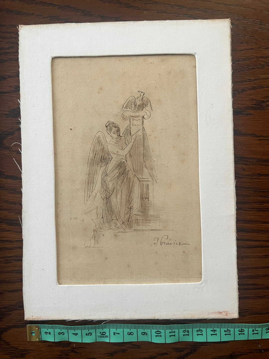 dessin d’étude par James Pradier