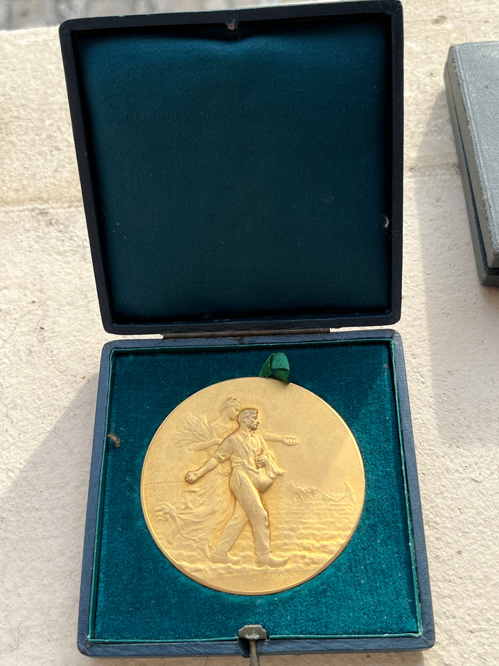Medaille bronze doré le semeur par Patriarche
