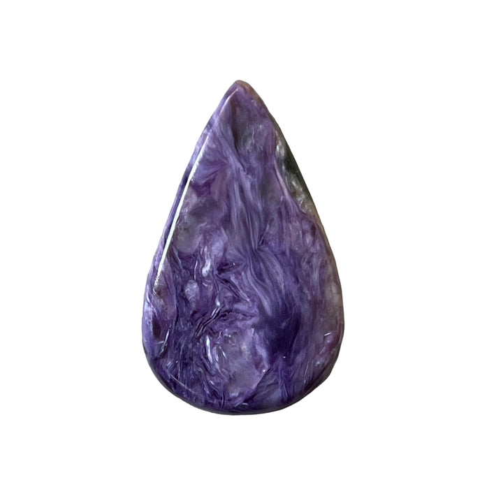 Charoite, CHR089, cabochon cut, 33x20x6 mm