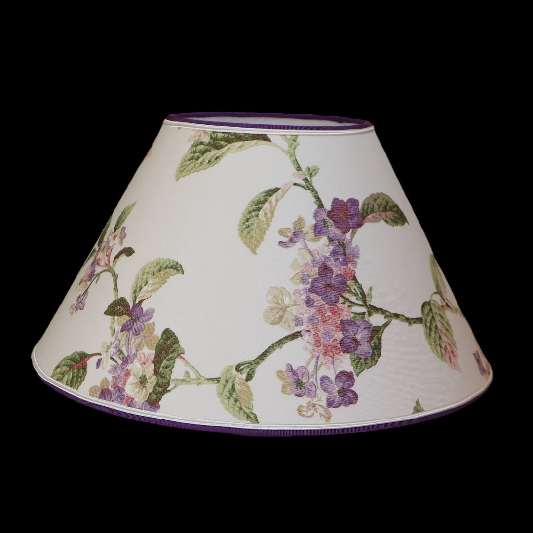 Conical lampshade (Empire), publisher fabric, laminated, handmade