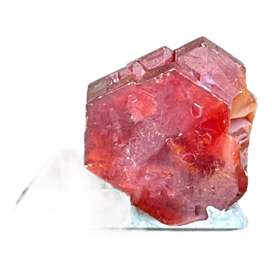 Twinned vanadinite gem from Morocco