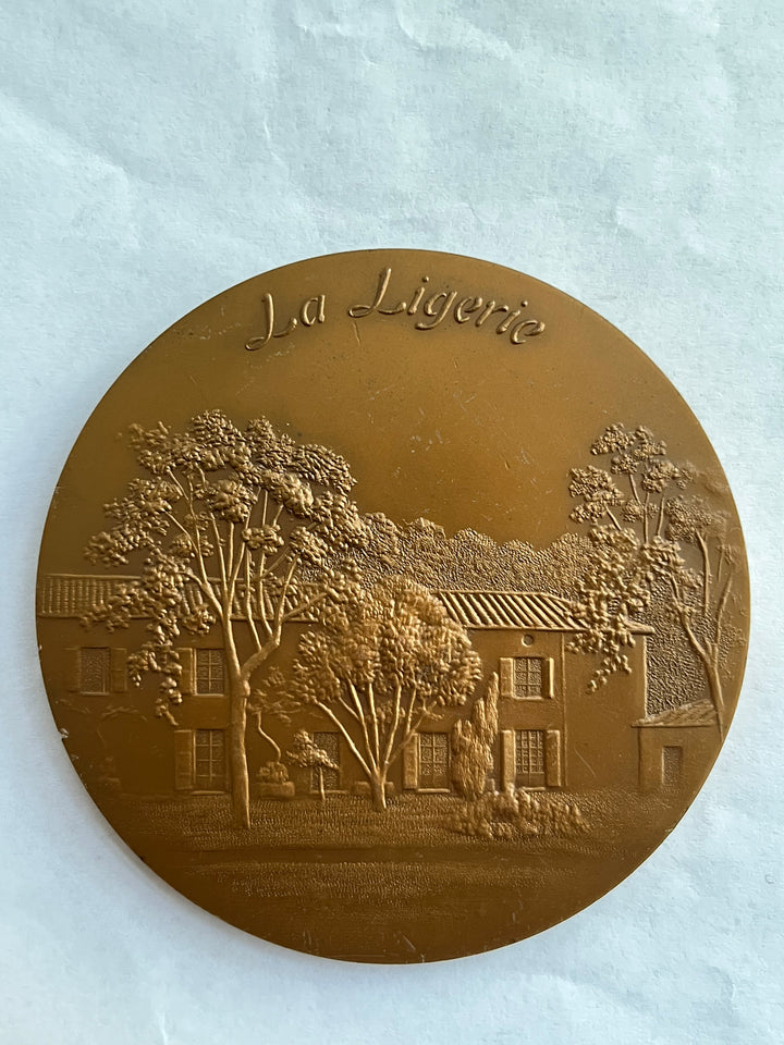 Médaille bronze Charles de Gaulle La Ligerie 1977 je