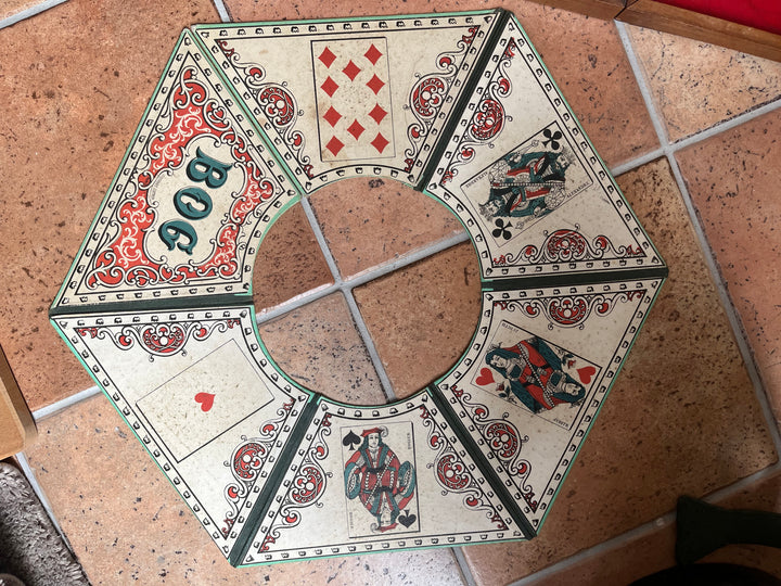 Rare coffret de jeu de Boston et Bog de la maison Alphonse Giroux Paris début XIXe (v. 1820-1840)