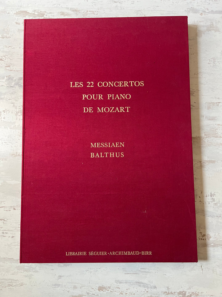 lithographie de Balthus pour Les 22 concertos pour piano de mozart par messiaen EA