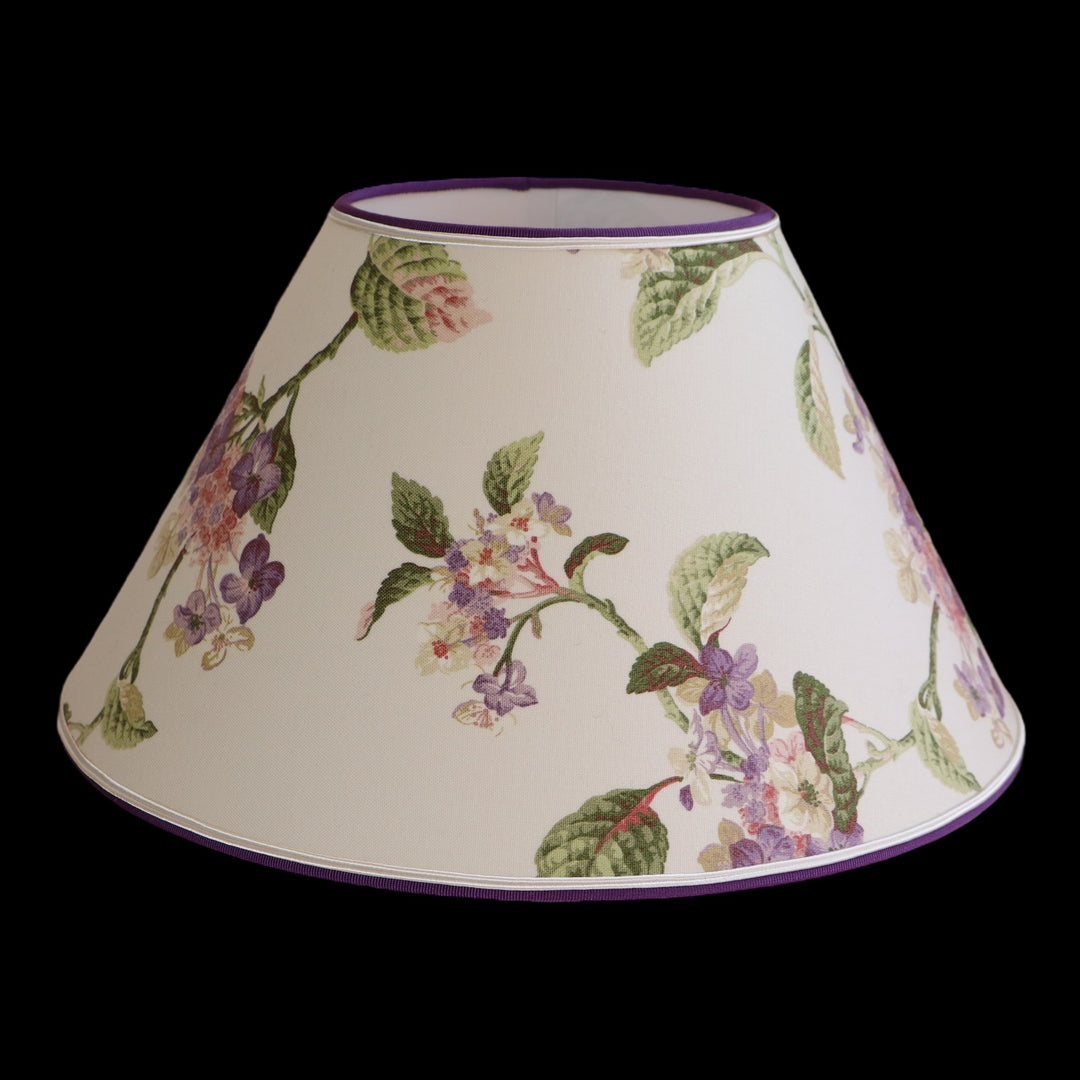 Conical lampshade (Empire), publisher fabric, laminated, handmade