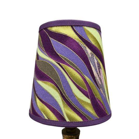 Mini lampshade for a chandelier or Green purple wall