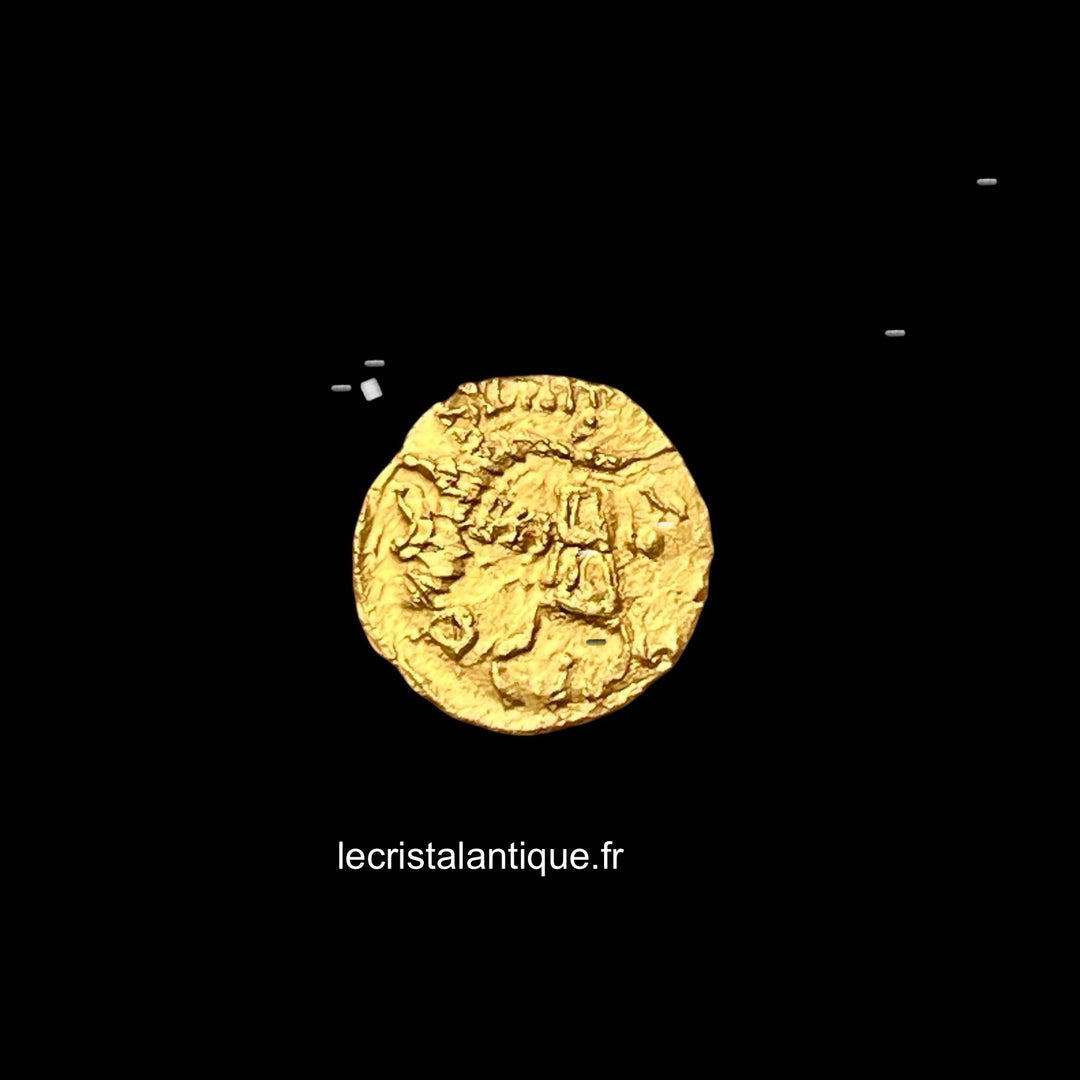 Tremissis gold from the Francs of Childebert 1er for Nantes Bretagne