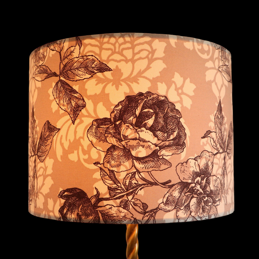 PINK SHABBY CHIC laminated fabric lampshade, ref R2