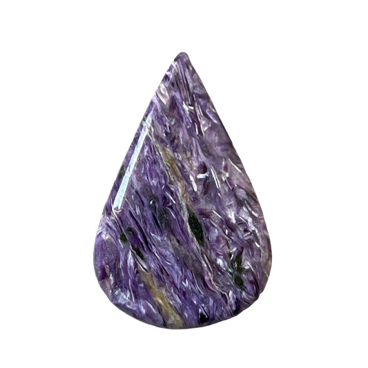 Charoite, CHR083, taille cabochon, 40x36x6 mm