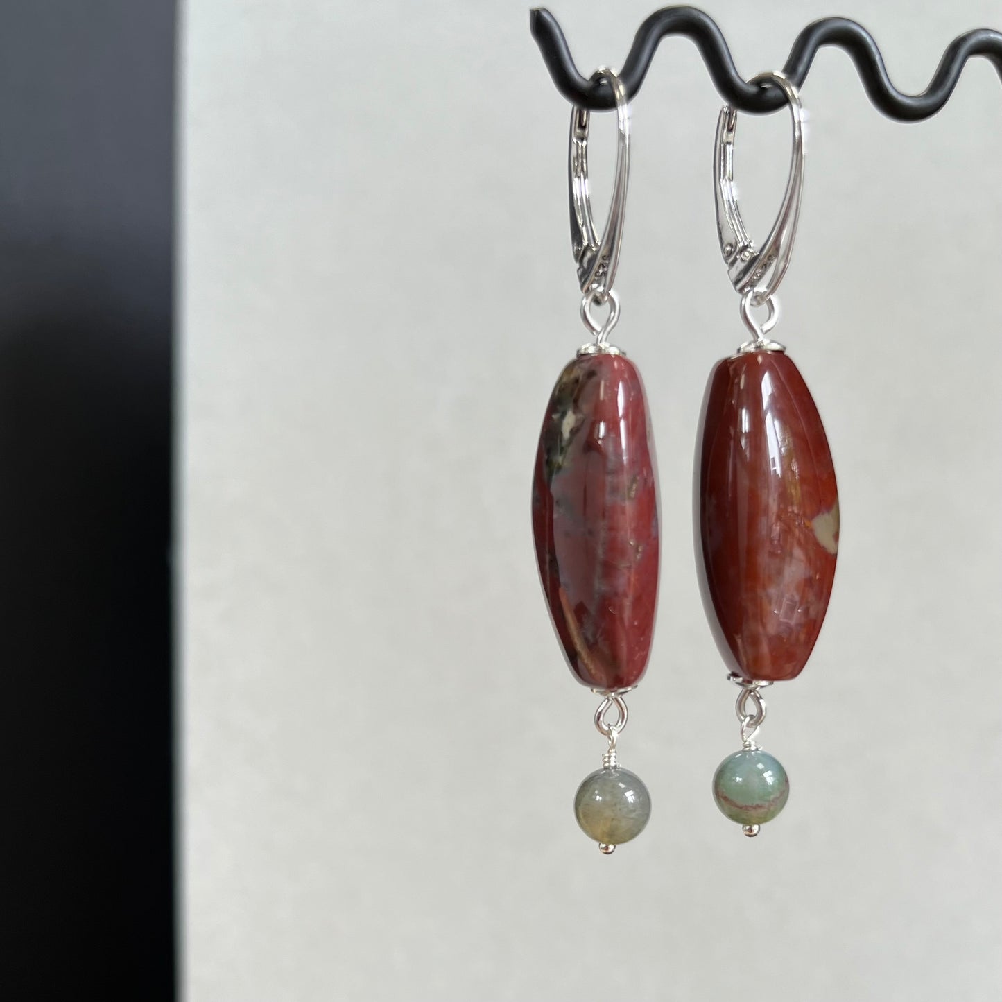 Boucles d’oreilles avec agate