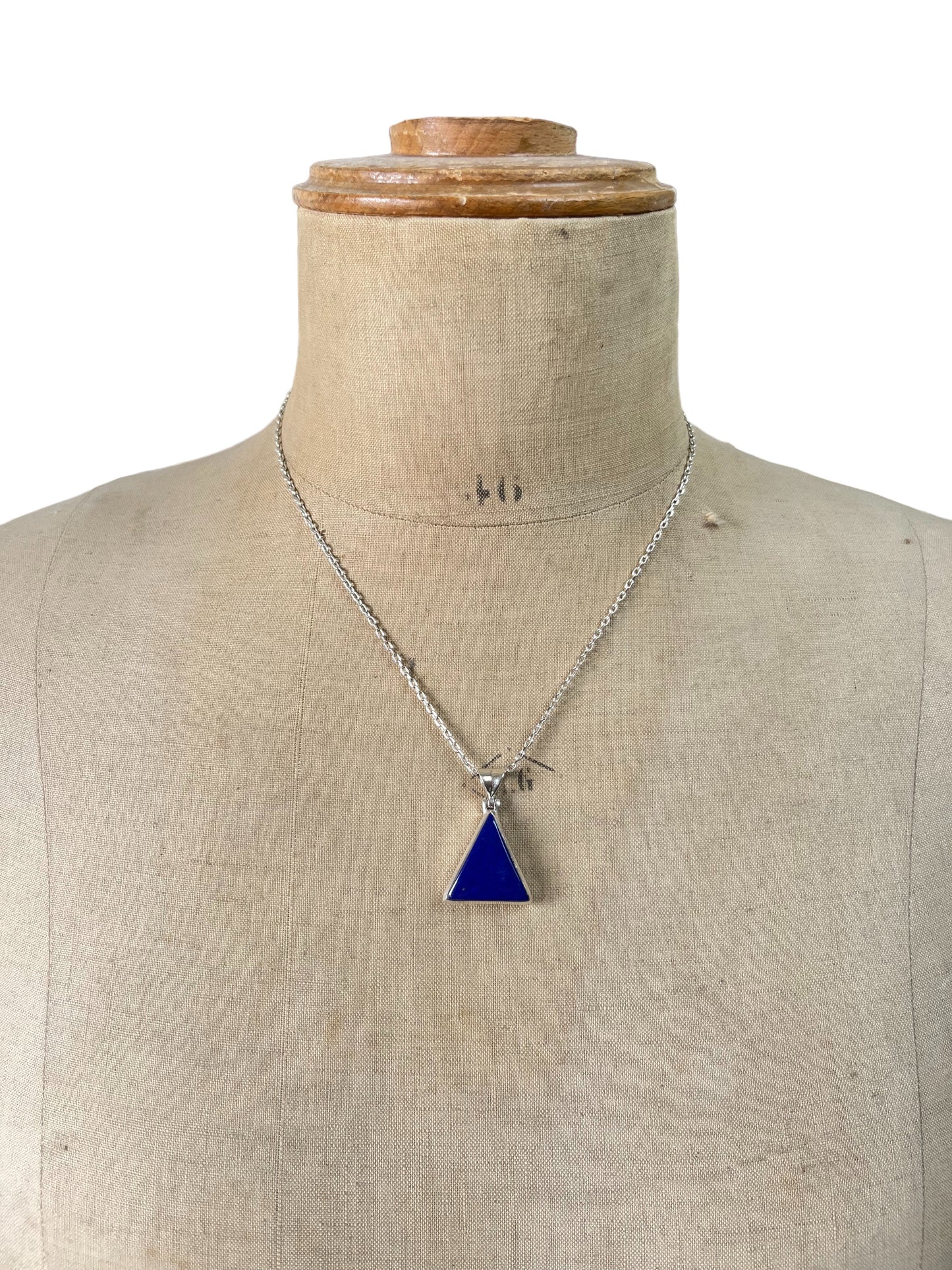 Pendant with lapis lazuli in silver PS017