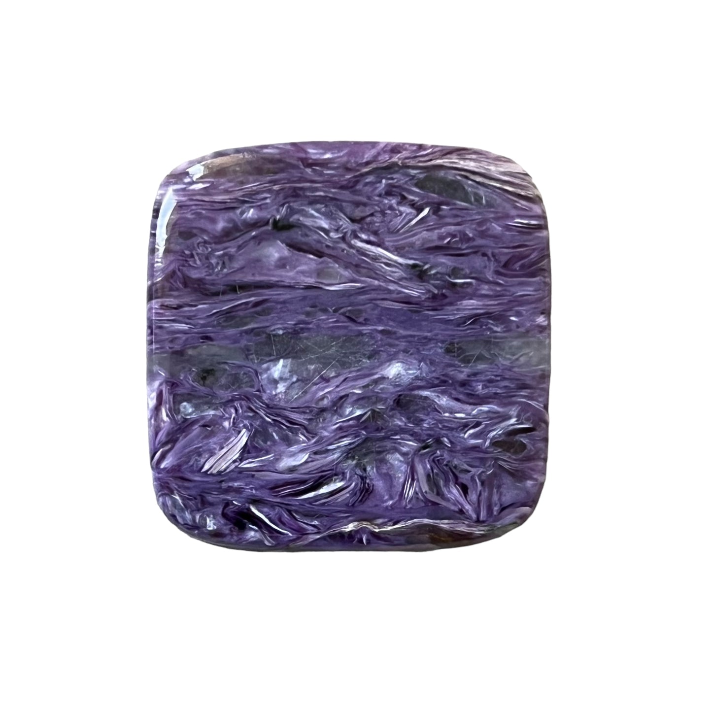 Charoite, CHR062, taille cabochon, 29x29x6 mm