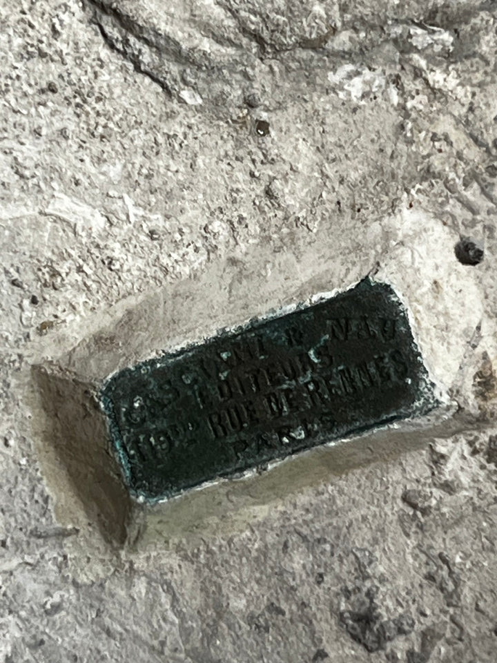 Sculpture Notre Dame De Lourdes De Casciani  En Plâtre