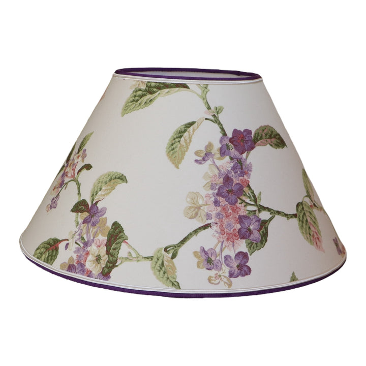 Conical lampshade (Empire), publisher fabric, laminated, handmade