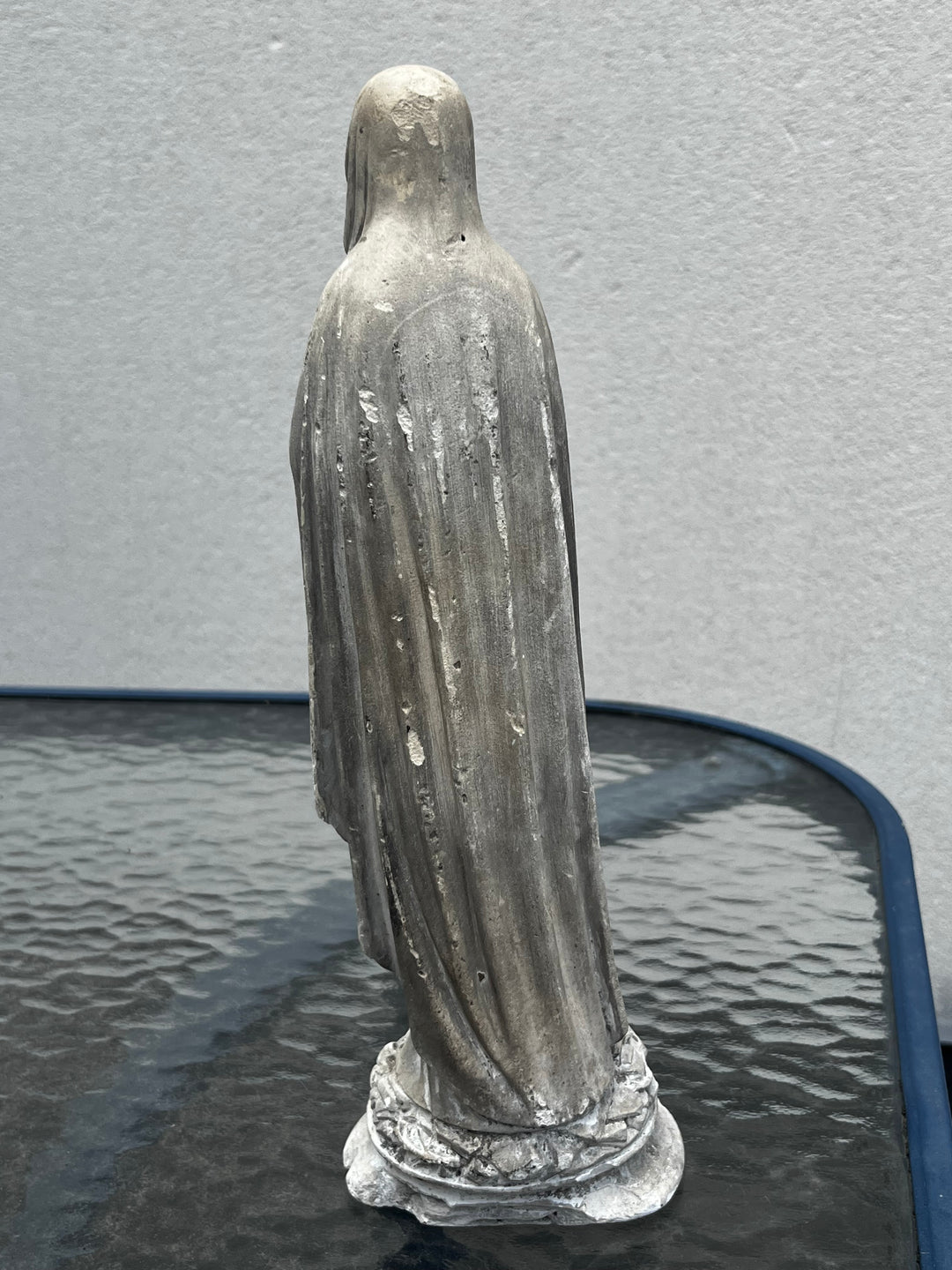 Sculpture Notre Dame De Lourdes De Casciani  En Plâtre
