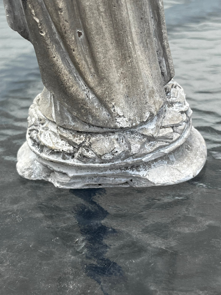Sculpture Notre Dame De Lourdes De Casciani  En Plâtre