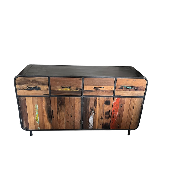 bahut industriel vintage bateau recyclé