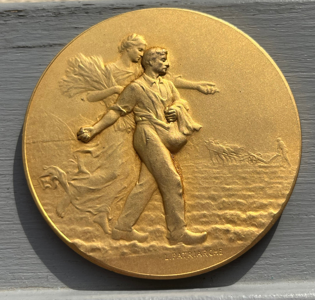 Medaille bronze doré le semeur par Patriarche