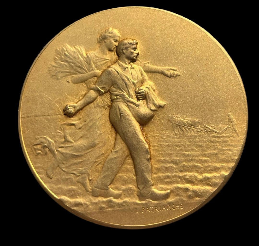 Medaille bronze doré le semeur par Patriarche