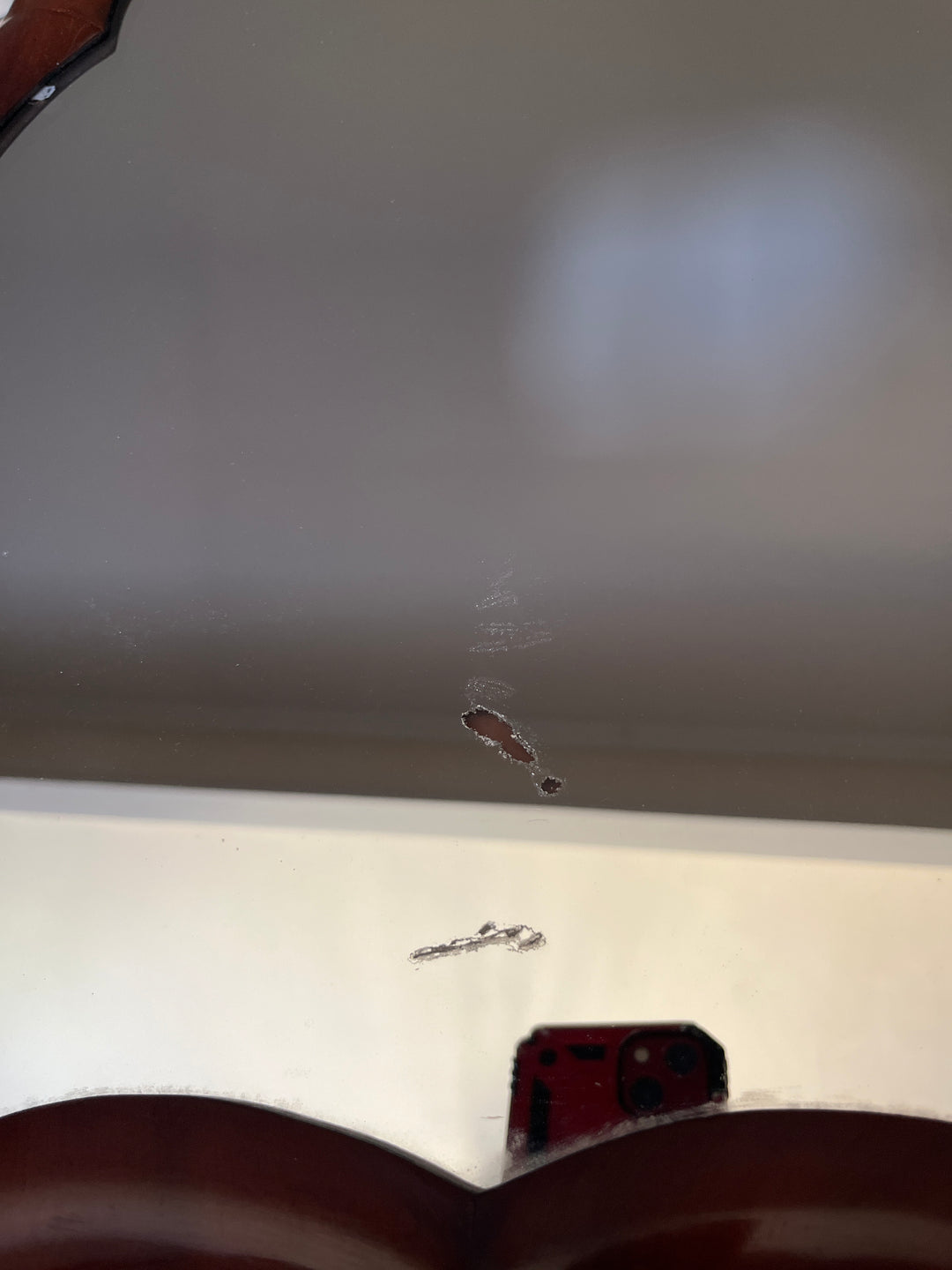 miroir de table coiffeuse xix e 55x42 cm