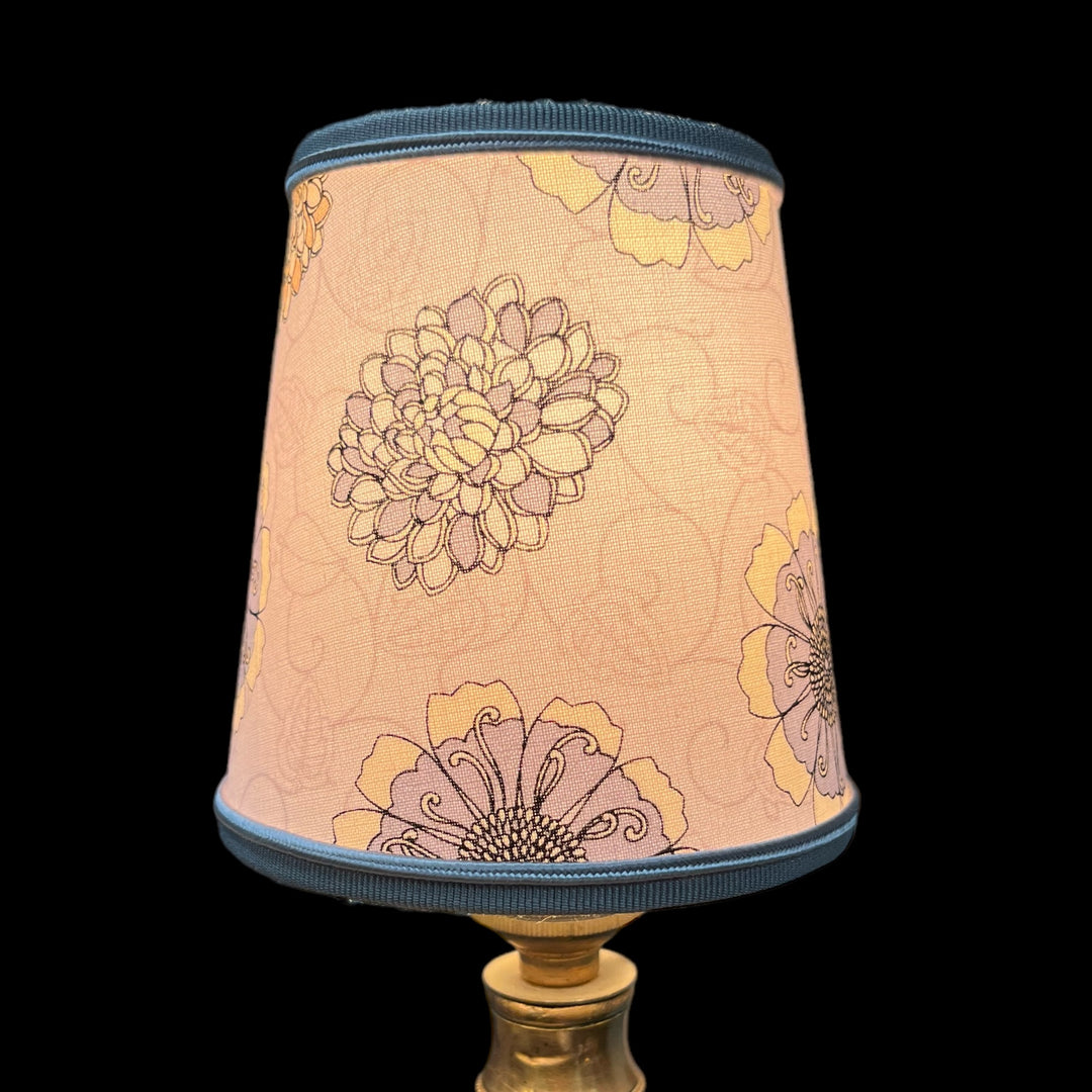 Mini lampshade for chandelier or gray flower walls