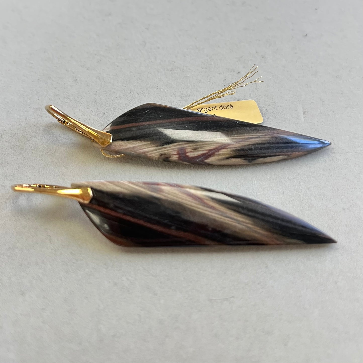 Earrings with jasper