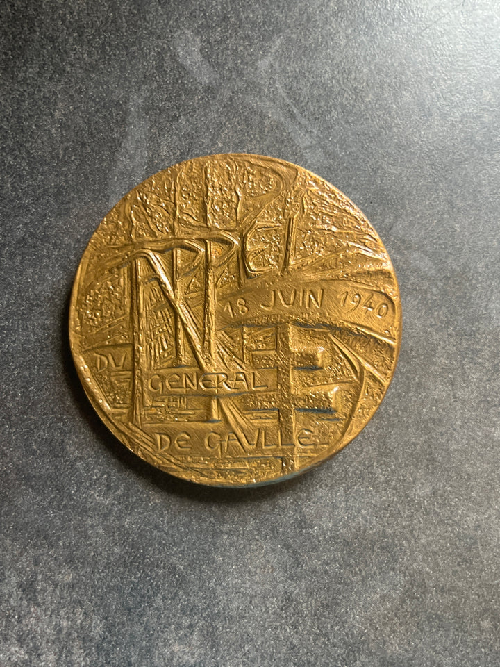 Médaille Général De Gaulle Appel du 18 juin 1940