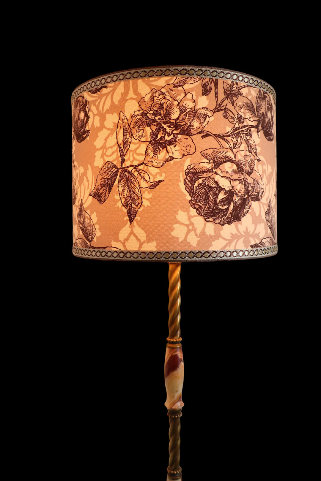 PINK SHABBY CHIC laminated fabric lampshade, ref R4