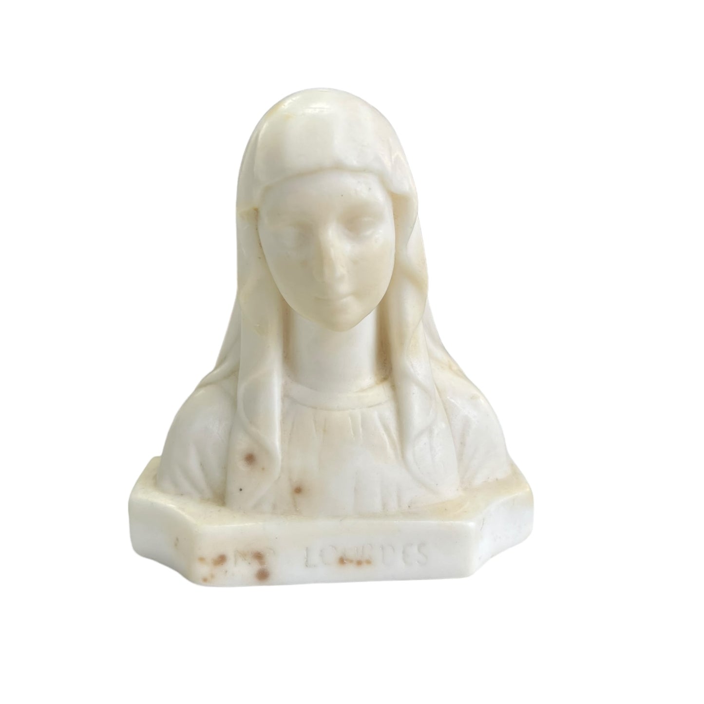 Scultura Notre Dame de Lourdes de Charles Maillard in gesso