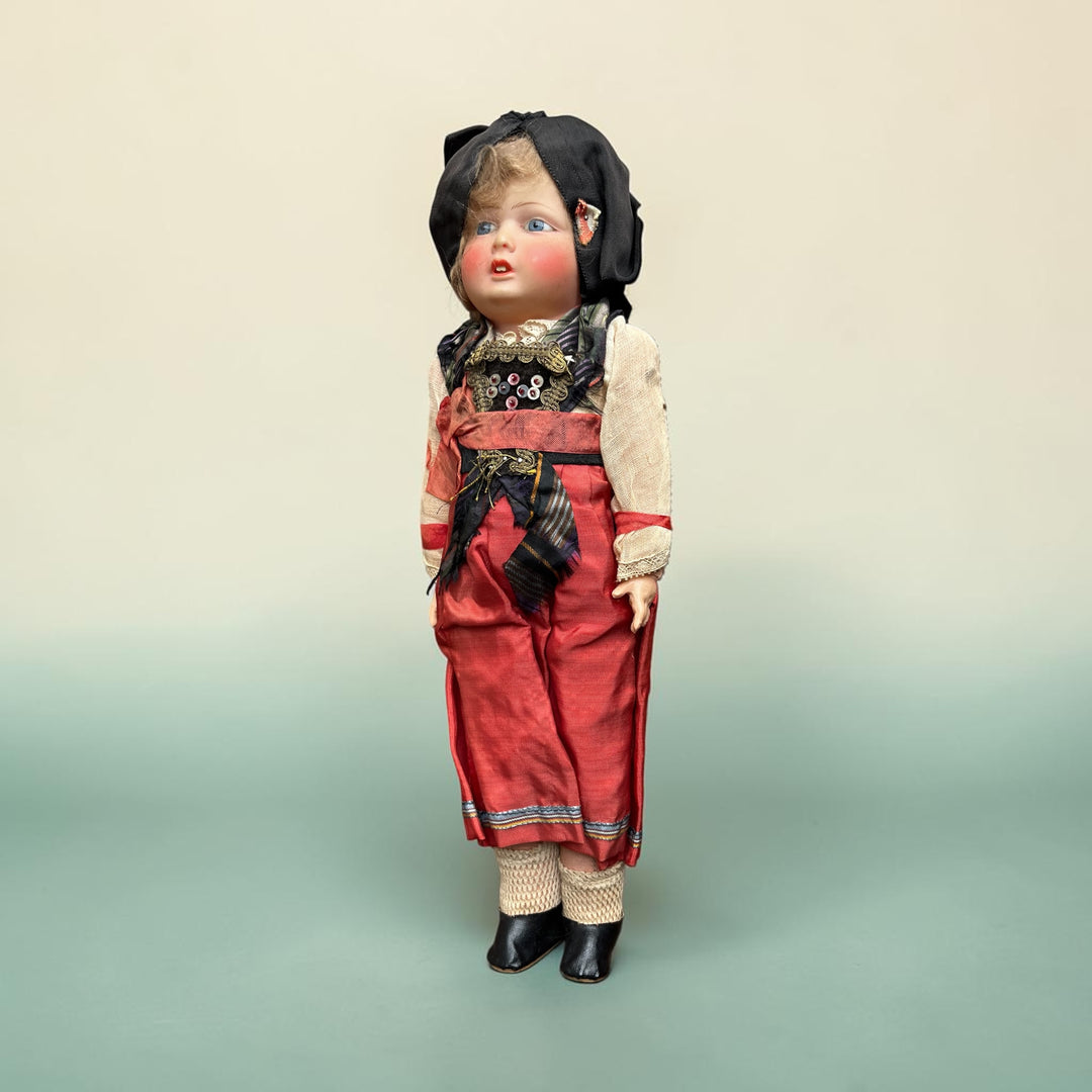 Poupée De Collection Alsacienne Celluloïd petitcollin France