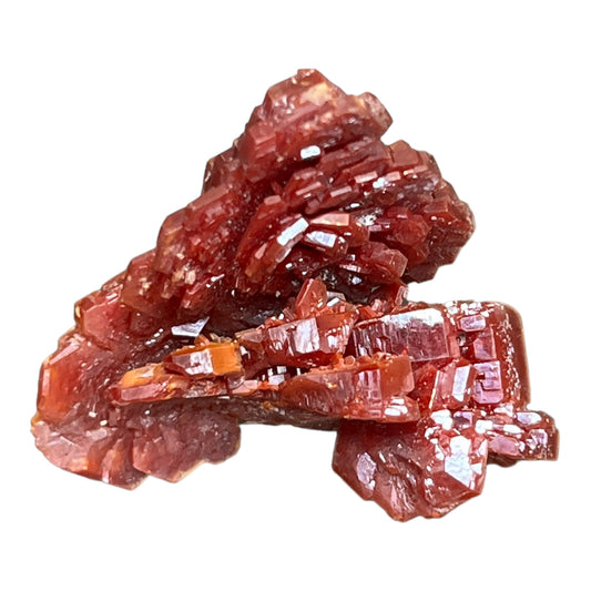 Vanadinite maclée rouge brun du Maroc