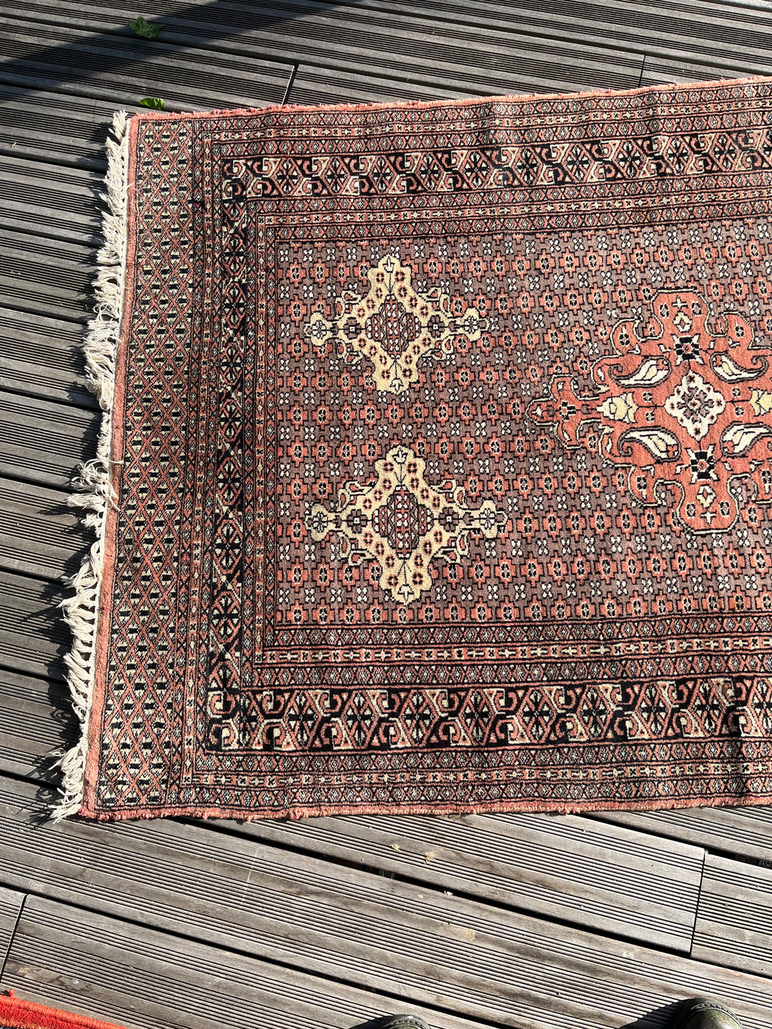 Ancien Tapis perse en laine 195x120