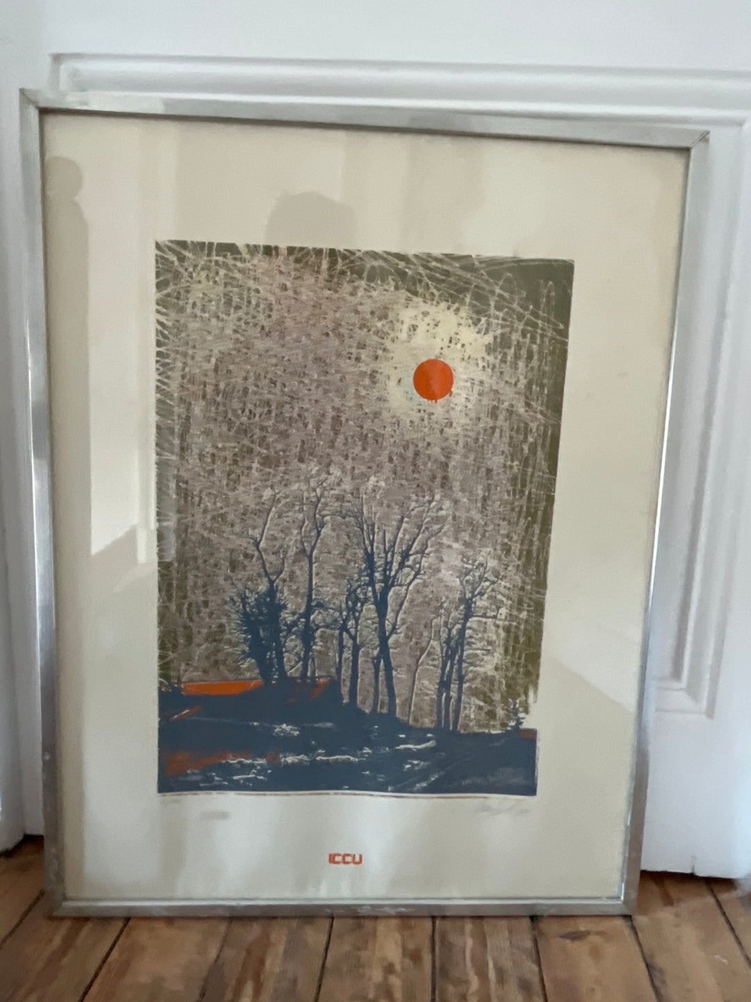 lithographie italienne de 1979 par Mario Moteni