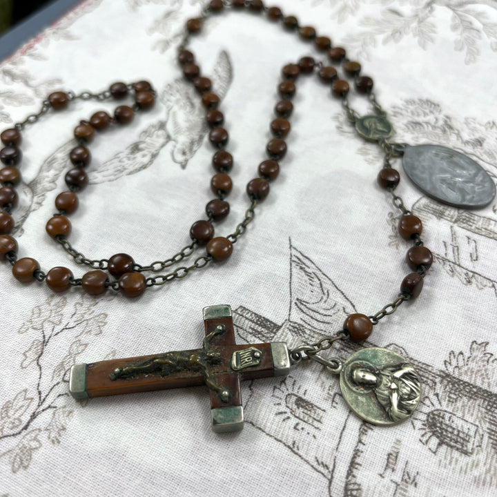 heavy boxwood rosary XIXth