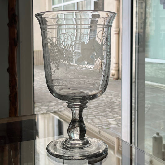 1 crystal wedding glass height 20.7 cm