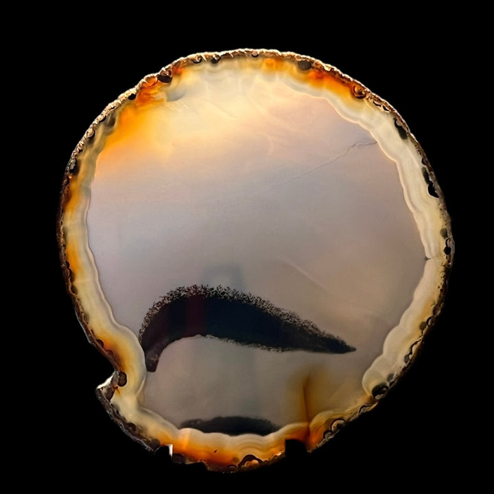 Polished agate slice from Brazil DB145