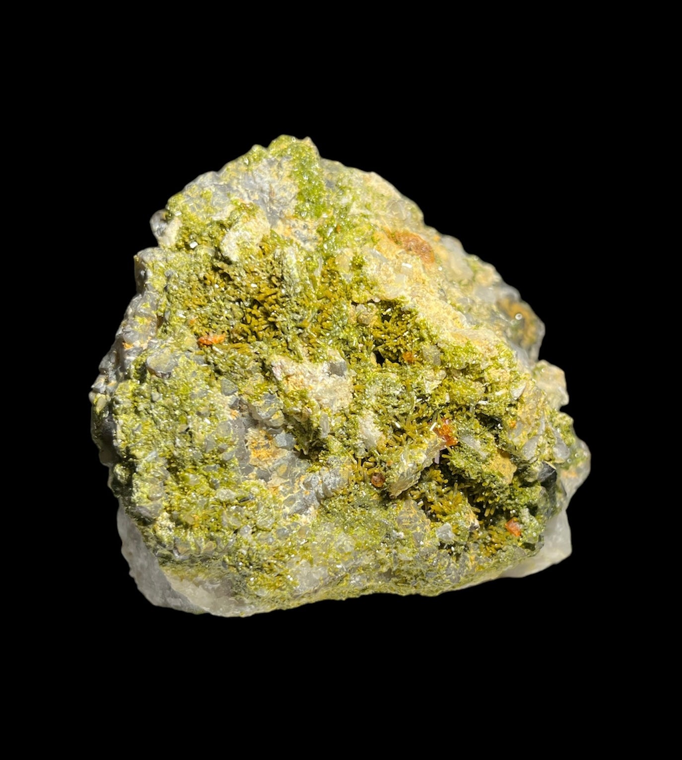 Pyromorphite Wulfénite,quartz Les Farges France DR151