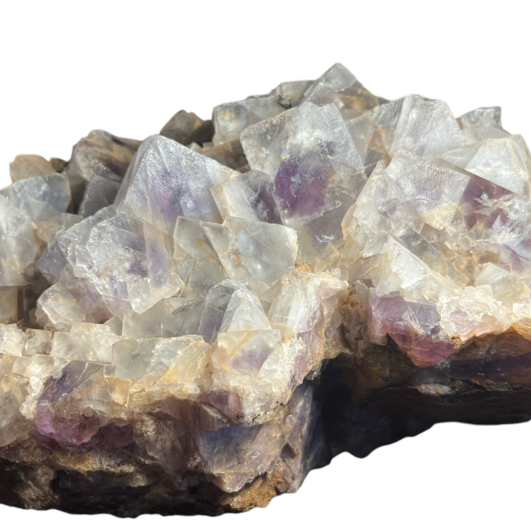 Fluorite fantôme violet quartz Le Beix Puy de Dôme  France DR257