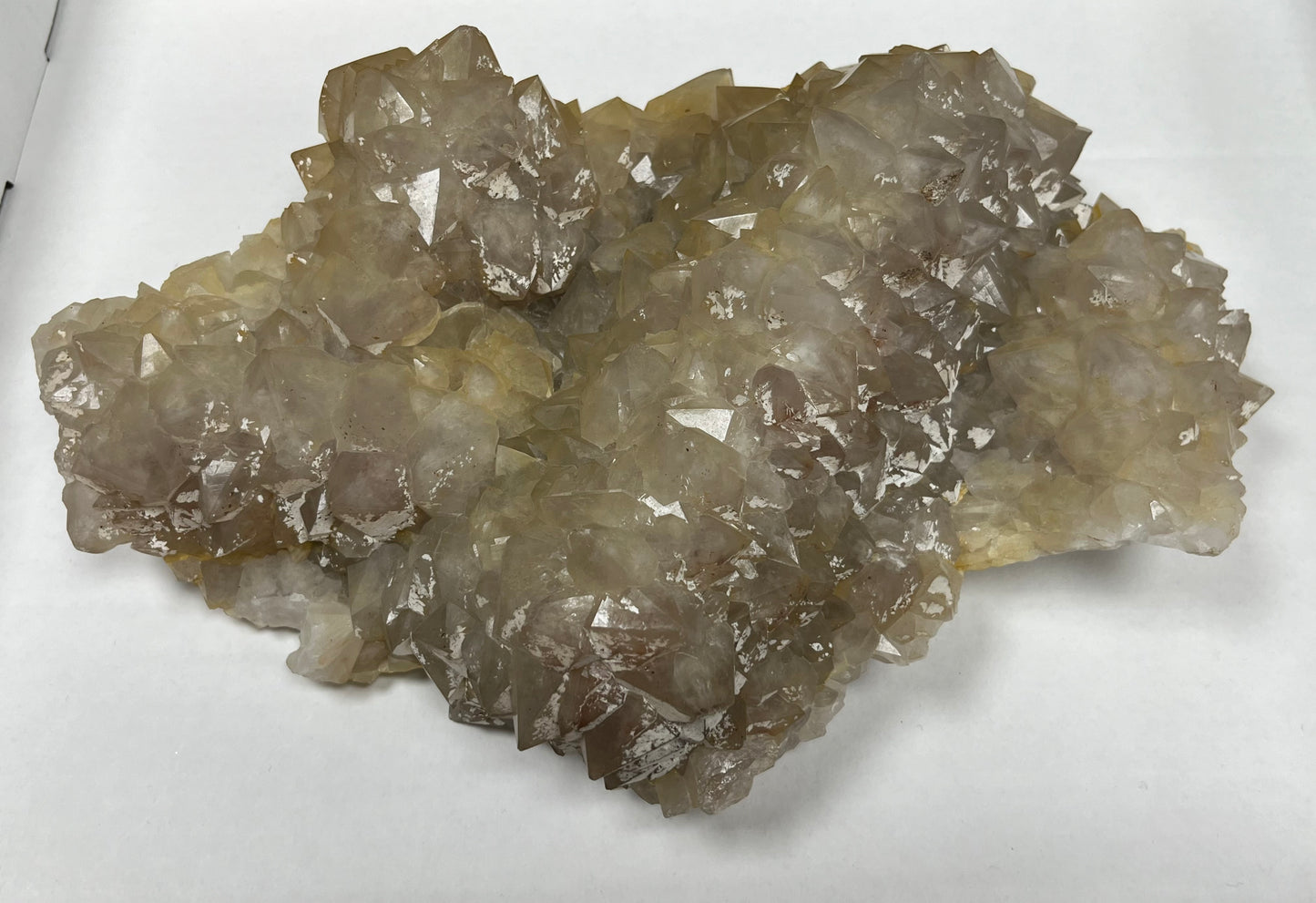 Quartz epimorphe sur Fluorite Maxonchamp France DA56