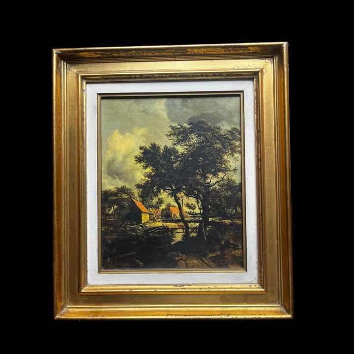 tableau le moulin à eau de hobbema copie du louvre