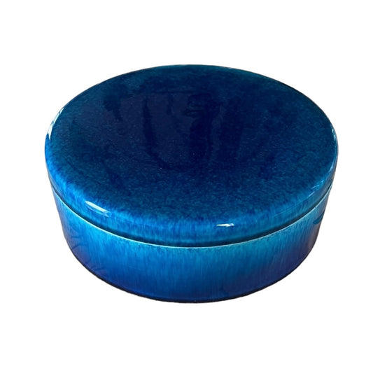Paul Milet Sèvres Синяя керамическая конфетница