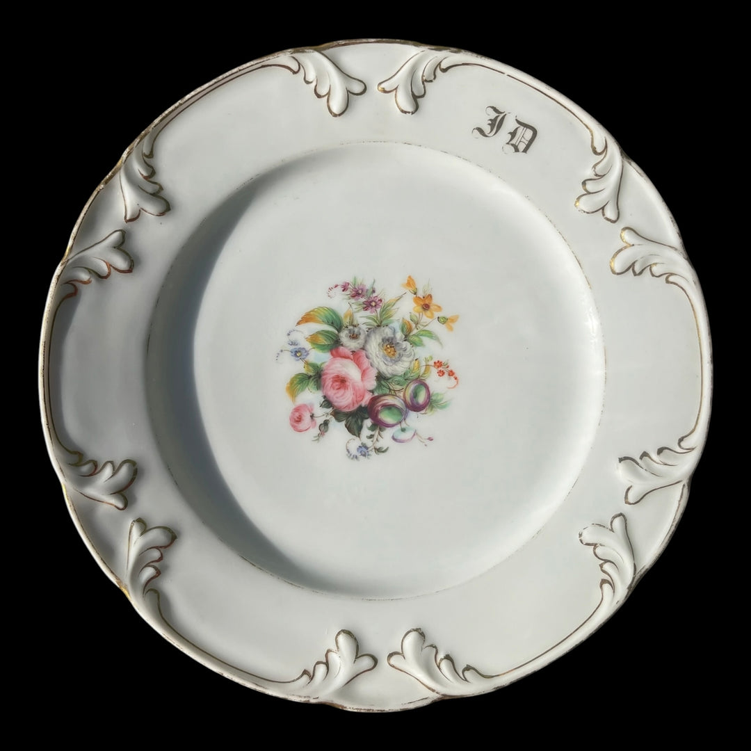 service 11 assiettes porcelaine paris XIXe