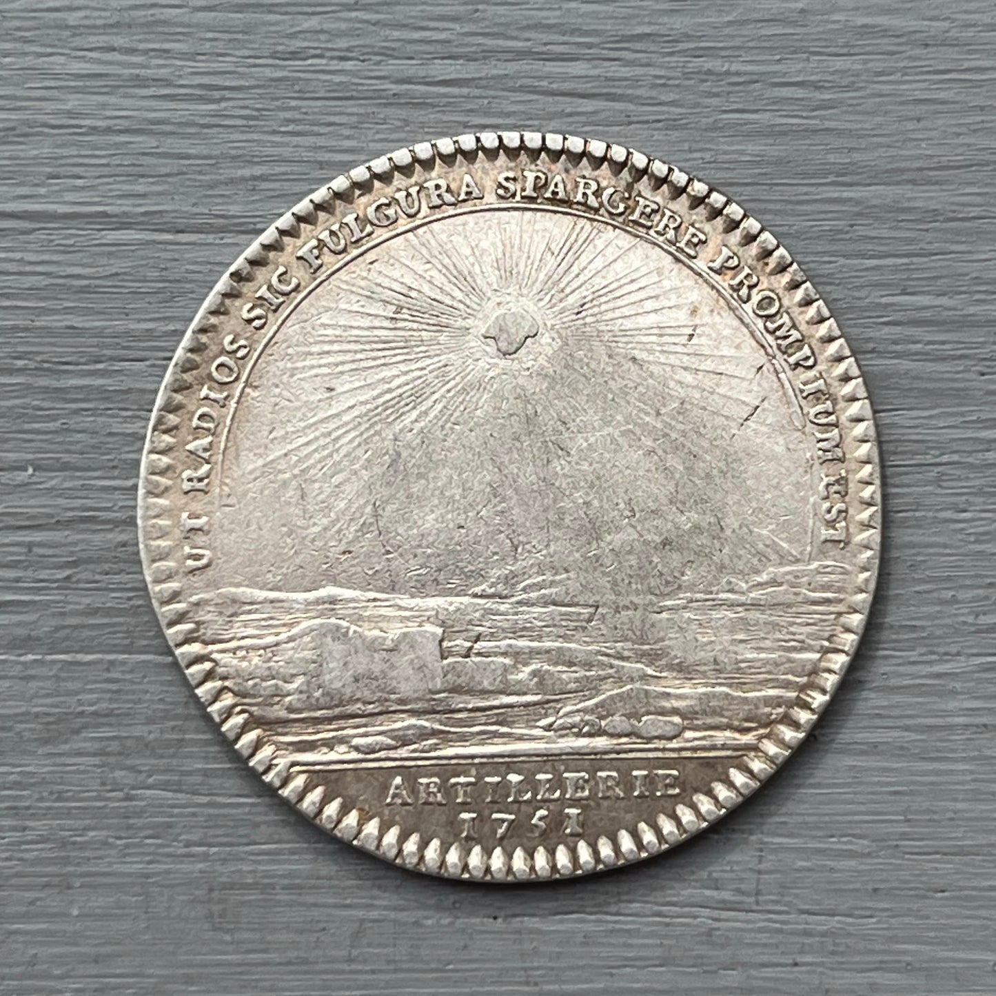 Silver token, artillery, Louis Charles de Bourbon