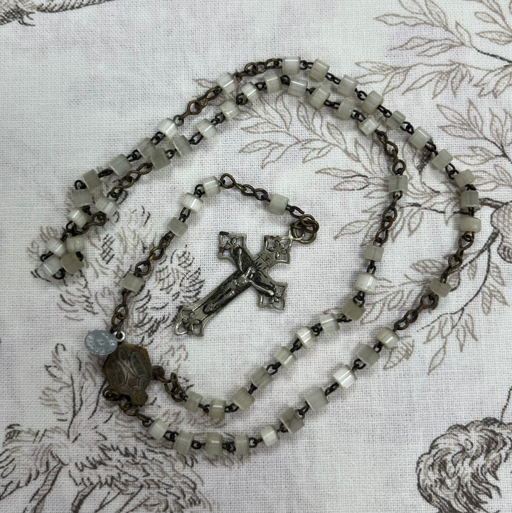 Lourdes rosary in mother -of -pearl