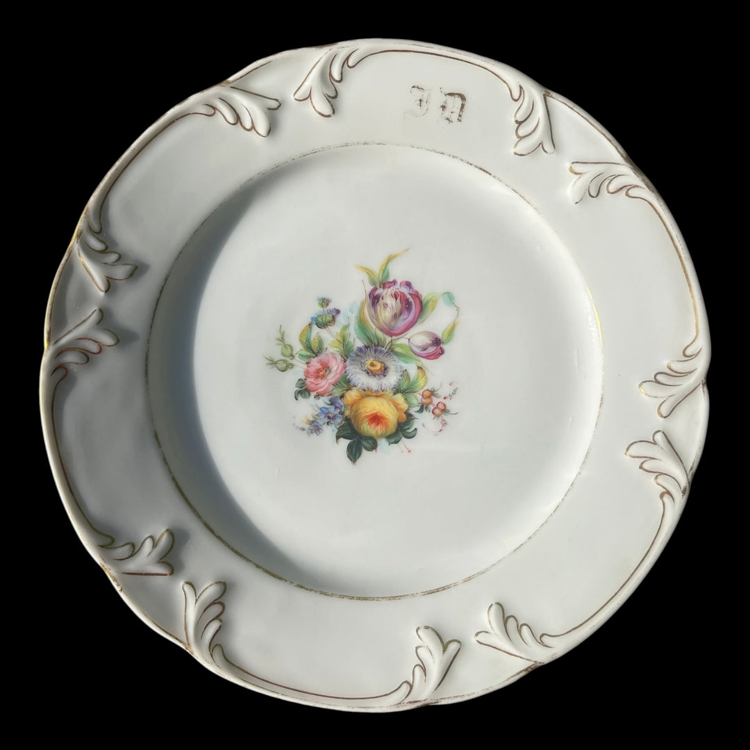 service 11 assiettes porcelaine paris XIXe